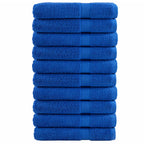 Vidaxl handdoeken solund 10 st 600 g m² 100x200 cm blauw