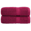 Vidaxl gastendoekjes solund 2 st 600 g m² 30x50 cm bordeauxrood