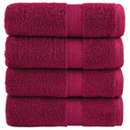 Vidaxl gastendoekjes solund 4 st 600 g m² 30x50 cm bordeauxrood