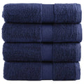 Vidaxl premium washandjes solund 4 stuks marineblauw 30x30 cm 600 g m²