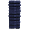 Vidaxl premium washandjes solund 10 stuks marineblauw 30x30 cm 600 g m²