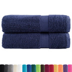 Vidaxl handdoeken solund 2 st 600 g m² 50x100 cm marineblauw