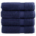 Vidaxl handdoeken solund 4 st 600 g m² 50x100 cm marineblauw