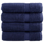 Vidaxl handdoeken solund 4 st 600 g m² 50x100 cm marineblauw