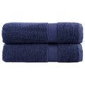 Vidaxl badhanddoeken solund 2 st 600 g m² 70x140 cm marineblauw