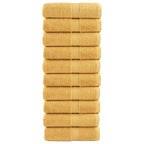 Vidaxl gastendoekjes solund 10 st 600 g m² 30x50 cm goudkleurig