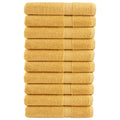 Vidaxl saunadoeken solund 10 st 600 g m² 80x200 cm goudkleurig