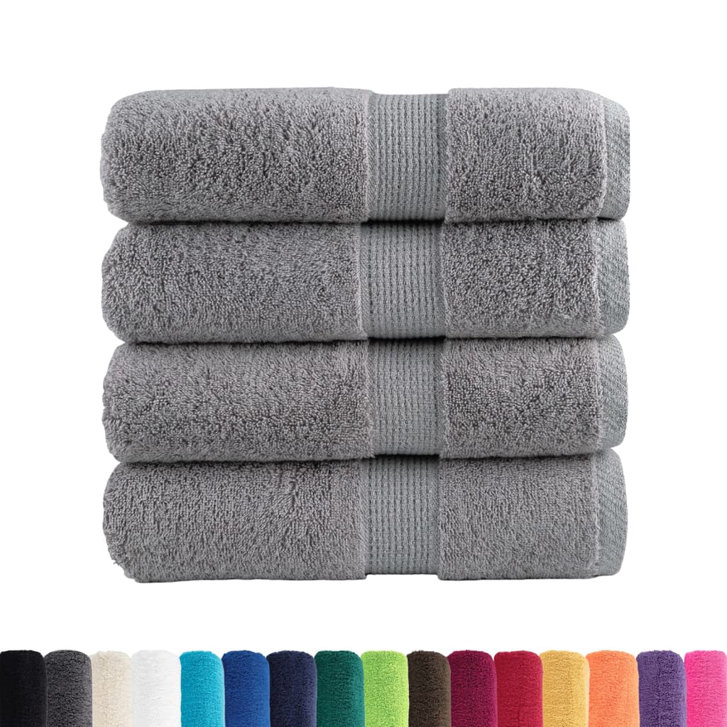 Vidaxl gastendoekjes solund 4 st 600 g m² 30x50 cm grijs