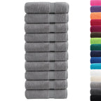 Vidaxl badhanddoeken solund 10 st 600 g m² 70x140 cm grijs