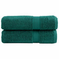 VidaXL Handdoeken SOLUND 2 st 600 g m² 50x100 cm groen