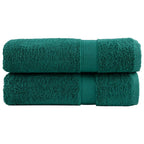 VidaXL Badhanddoeken SOLUND 2 st 600 g m² 70x140 cm groen