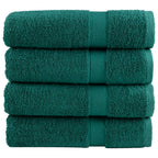 VidaXL Badhanddoeken SOLUND 4 st 600 g m² 70x140 cm groen