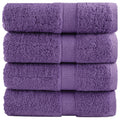 Vidaxl premium washandjes solund 4 stuks paars 30x30 cm 600 g m2