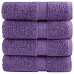 Vidaxl premium washandjes solund 4 stuks paars 30x30 cm 600 g m2