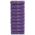 Vidaxl premium washandjes solund 10 stuks paars 30x30 cm 600 g m2