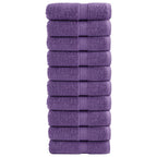Vidaxl premium washandjes solund 10 stuks paars 30x30 cm 600 g m2