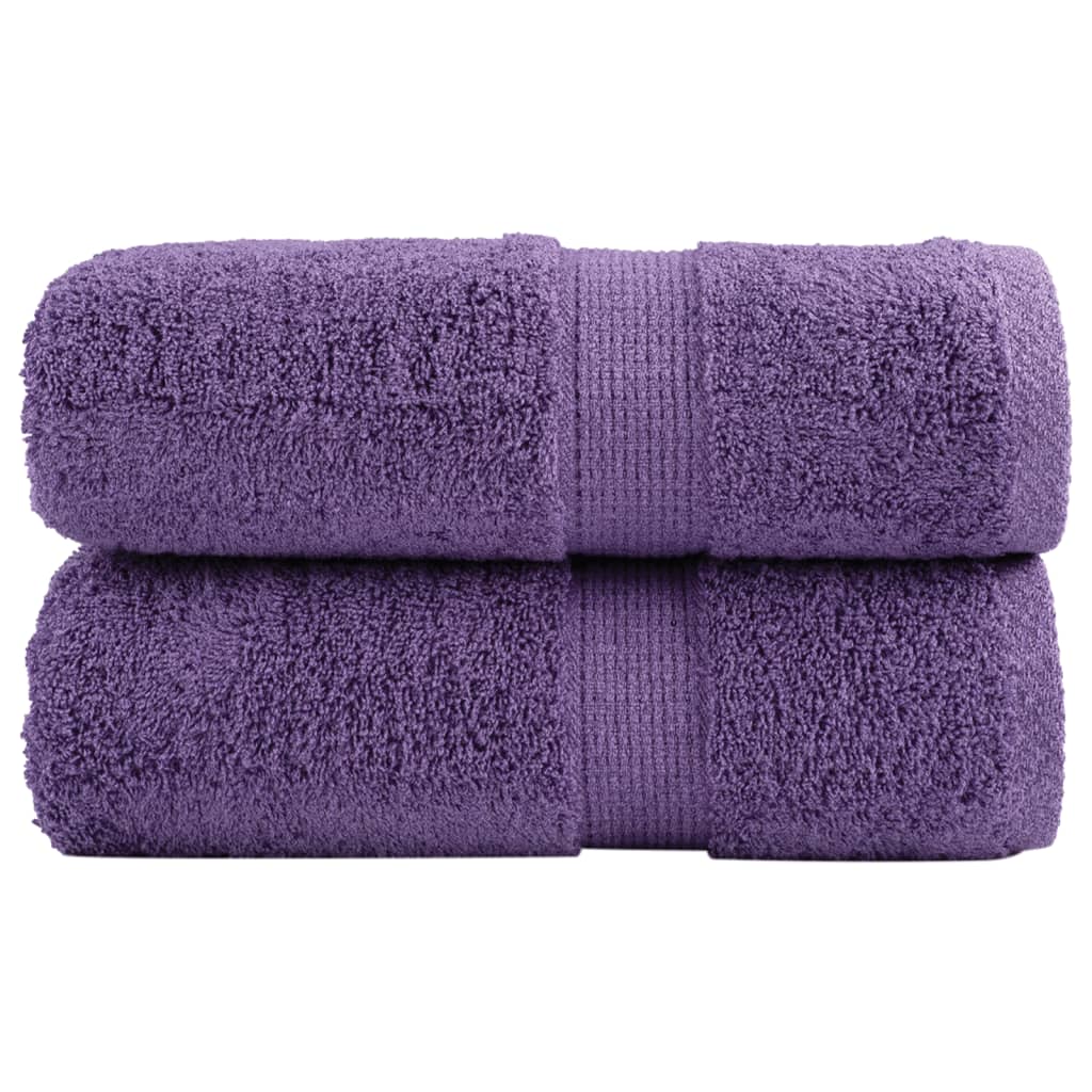 Vidaxl gastendoekjes solund 2 st 600 g m² 30x50 cm paars