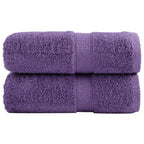 Vidaxl gastendoekjes solund 2 st 600 g m² 30x50 cm paars