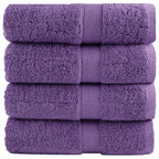 Vidaxl gastendoekjes solund 4 st 600 g m² 30x50 cm paars