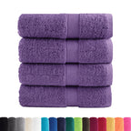 Vidaxl gastendoekjes solund 4 st 600 g m² 30x50 cm paars
