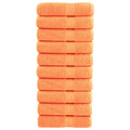 Vidaxl badhanddoeken solund 10 st 600 g m² 70x140 cm oranje