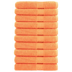 Vidaxl saunadoeken solund 10 st 600 g m² 80x200 cm oranje