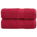 Vidaxl gastendoekjes solund 2 st 600 g m² 30x30 cm rood