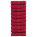 Vidaxl gastendoekjes solund 10 st 600 g m² 30x30 cm rood