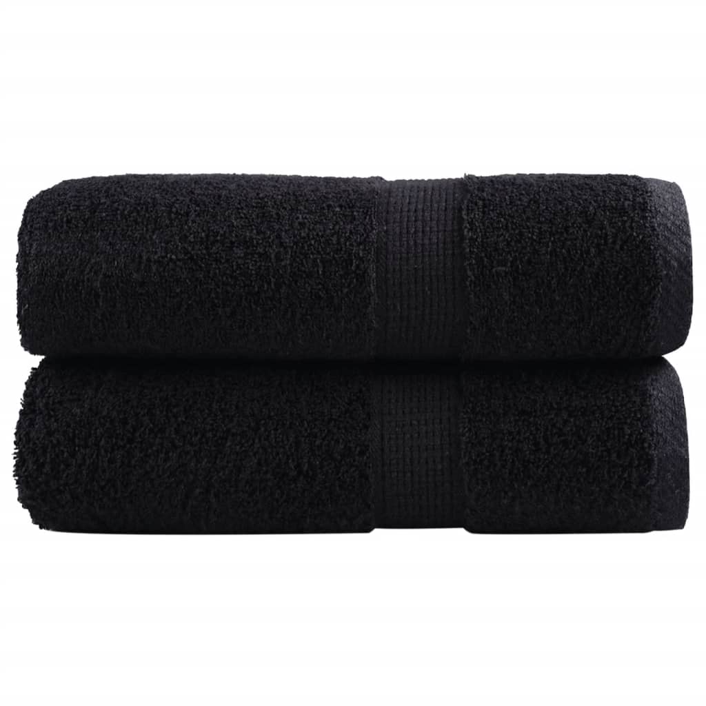 Vidaxl gastendoekjes solund 2 st 600 g m² 30x50 cm zwart