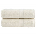 Vidaxl premium washandjes solund 2 stuks crème 30x30 cm 600 g m2