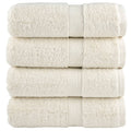 Vidaxl premium washandjes solund 4 stuks crème 30x30 cm 600 g m2