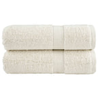 Vidaxl gastendoekjes solund 2 st 600 g m² 30x50 cm crèmekleurig