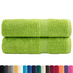 Vidaxl handdoeken solund 2 st 600 g m² 50x100 cm appelgroen
