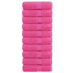 Vidaxl premium washandjes solund 10 stuks roze 30x30 cm 600 g m²