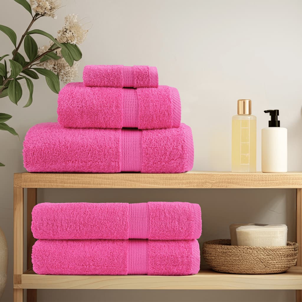 Vidaxl premium washandjes solund 10 stuks roze 30x30 cm 600 g m²