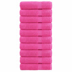 Vidaxl handdoeken solund 10 st 600 g m² 50x100 cm roze