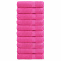 Vidaxl badhanddoeken solund 10 st 600 g m² 70x140 cm roze