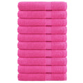 Vidaxl handdoeken solund 10 st 600 g m² 100x200 cm roze