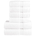 Vidaxl 6-delige handdoekenset solund 600 g m² wit
