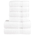 Vidaxl 6-delige handdoekenset solund 600 g m² wit