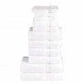 Vidaxl 12-delige handdoekenset solund 600 g m² wit