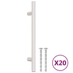 Vidaxl handvatten 20 st 128 mm roestvrij staal zilverkleurig