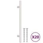 Vidaxl handvatten 20 st 160 mm roestvrij staal zilverkleurig