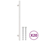 VidaXL Handvatten 20 st 224 mm roestvrij staal zilverkleurig