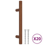 Vidaxl handvatten 20 st 96 mm roestvrij staal bronskleurig