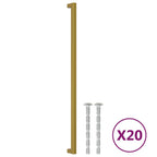 Vidaxl handvatten 20 st 480 mm roestvrij staal goudkleurig