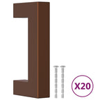 Vidaxl handvatten 20 st 64 mm roestvrij staal bronskleurig