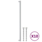 Vidaxl handvatten 10 st 480 mm roestvrij staal zilverkleurig