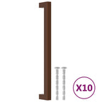 Vidaxl handvatten 10 st 224 mm roestvrij staal bronskleurig