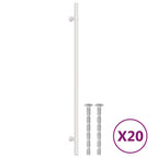 Vidaxl handvatten 20 st 320 mm roestvrij staal zilverkleurig